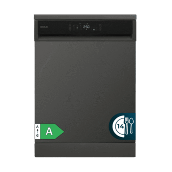 Bolero Aguazero 6800 Dark A Lavavajillas Dark de 60 cm, para 14 cubiertos, con eficiencia Clase A y el Motor Inverter Plus Duo. Disfruta de 8 programas versátiles, incluyendo Smart ProWash y SteamMax, junto con el innovador BlueWater System. Optimiza cada ciclo con Eco FlexWash y Comfort Wash, mientras el filtro antibacteriano y el programa AutoClean mantienen la higiene. Aprovecha la tecnología Dual Zone Wash, la función Half Load y la Delay Start para una experiencia de lavado superior.